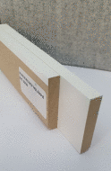 PLINTHE MDF MELAMINE BLANC  10X50 2,40M BORDS DROITS